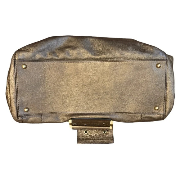 Givenchy Bronze Lambskin Foldover Satchel - Picture 15 of 16